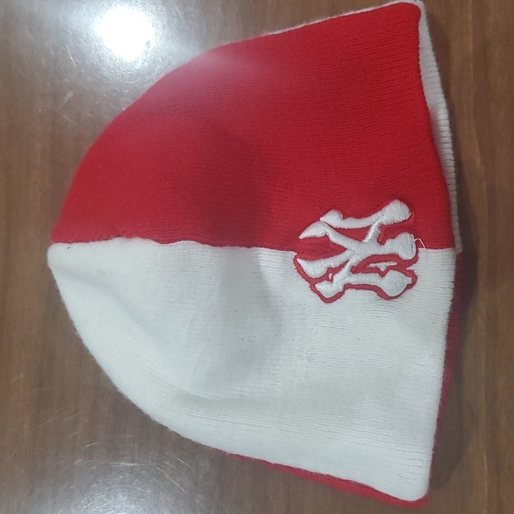 Vintage New York Yankees Red & white Beanie Hat (90s/Y2K)